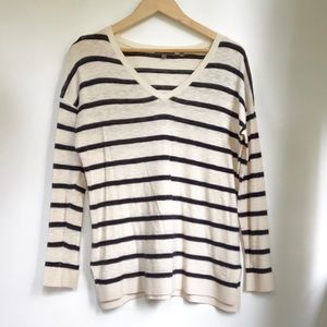 VINCE striped light sweater